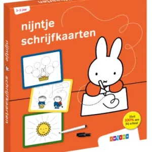 Actieprijs Nijntje edutainment - nijntje schrijfkaarten
