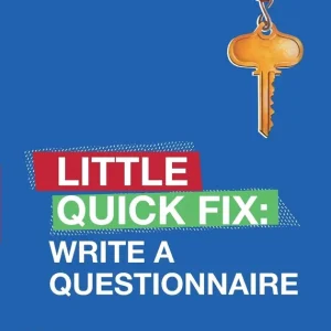 Write a Questionnaire: Little Quick Fix Seizoensaanbieding
