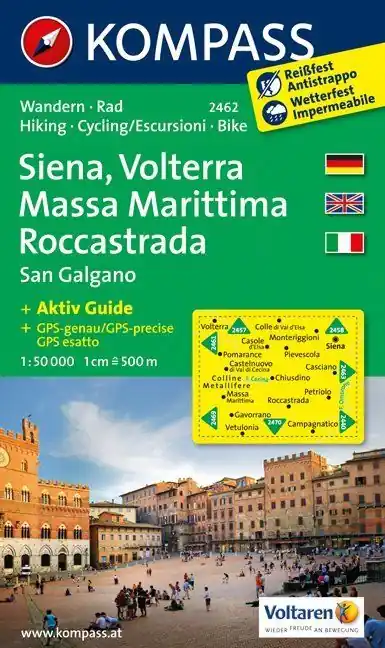 Weekendaanbieding Kompass WK2462 Siena, Volterra, Massa Marittima, Rocco Strada