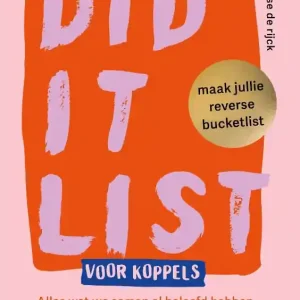 Did it list voor koppels: maak jullie reverse bucketlist Bestel Nu